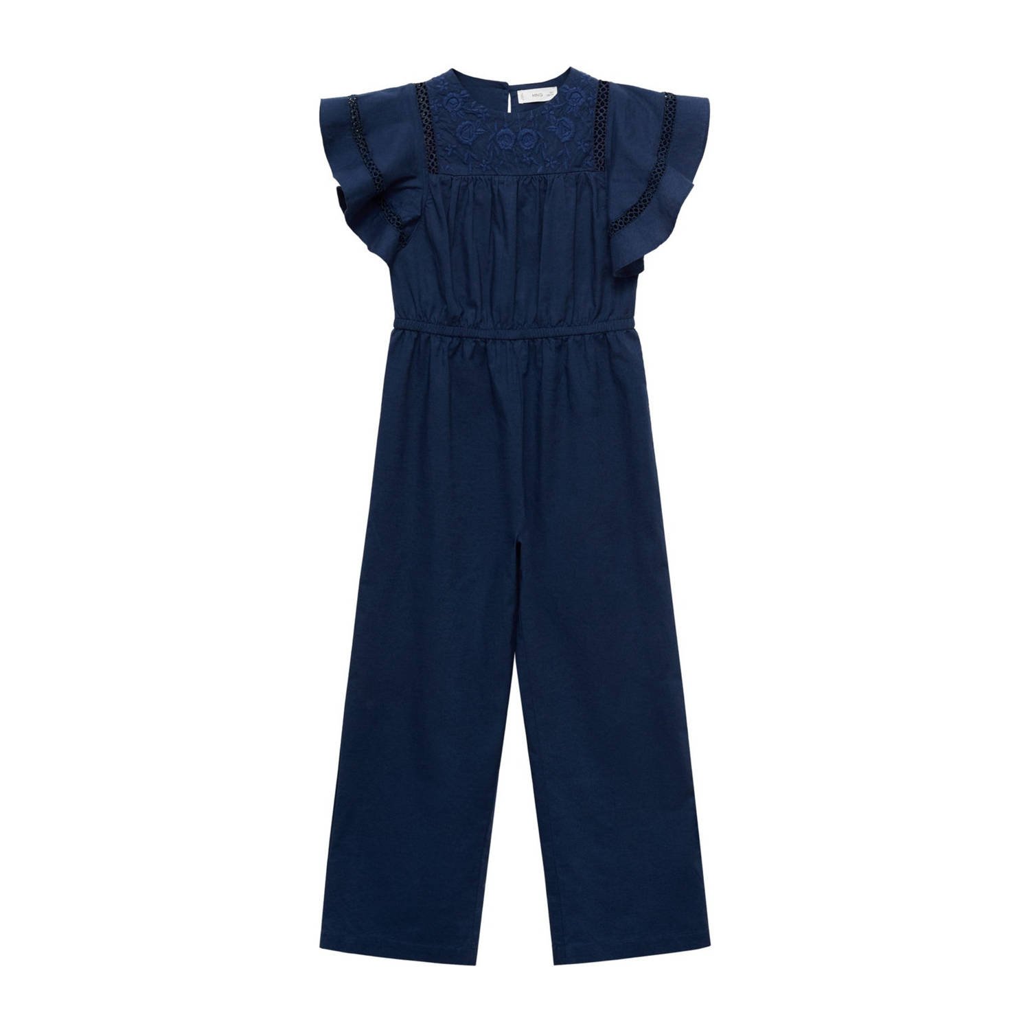 Mango Kids jumpsuit donkerblauw