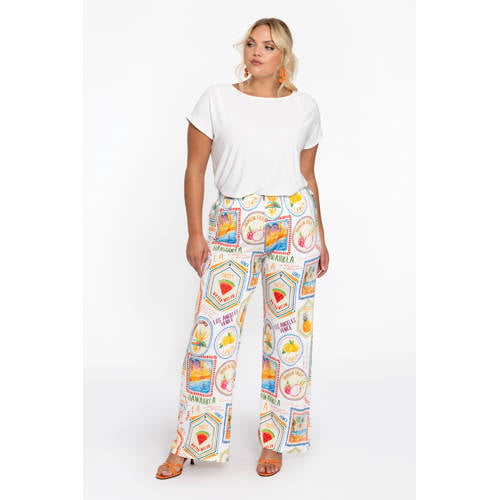 YOEK straight regular waist casual broek multi afbeelding