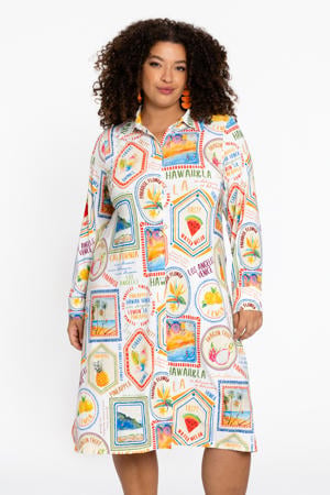 midi jurk multi
