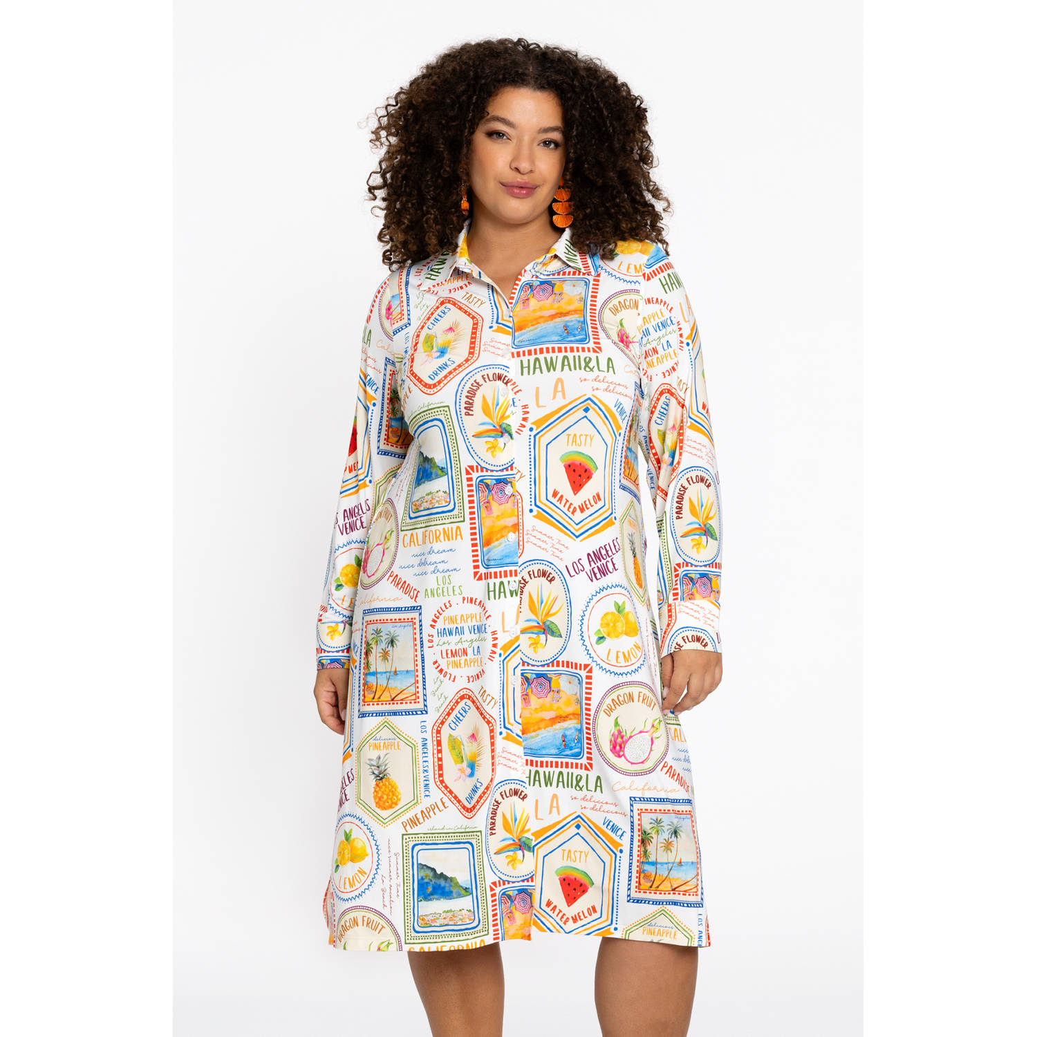 YOEK midi jurk multi