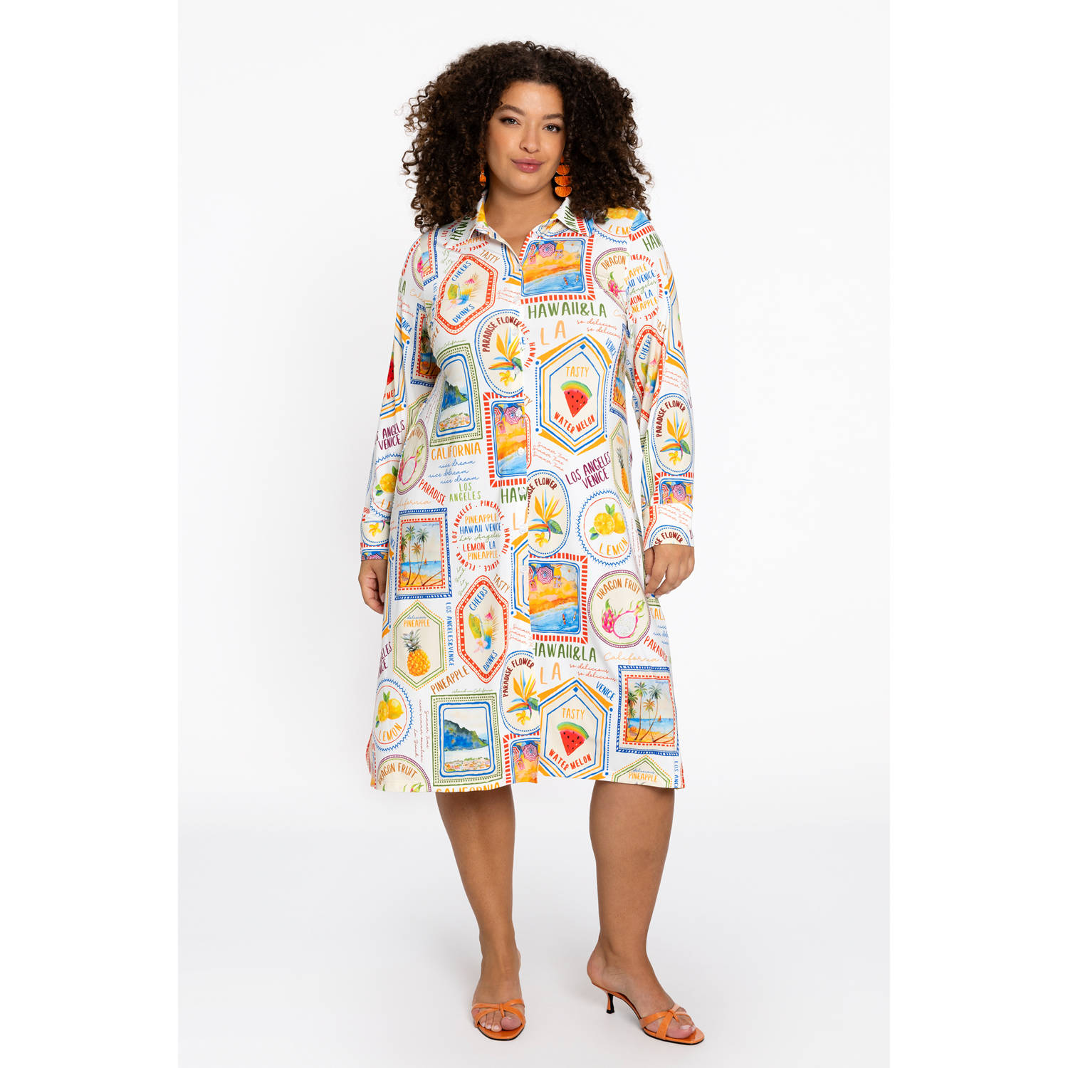 YOEK midi jurk multi