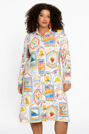 midi jurk multi