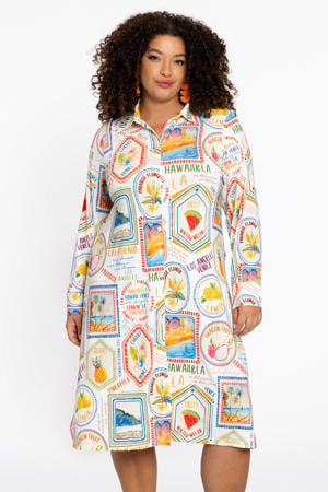 midi jurk multi