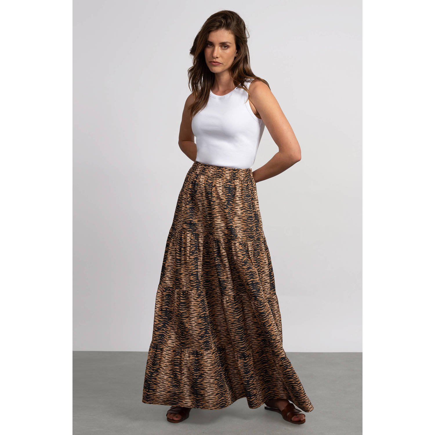 Fifth House maxi rok bruin