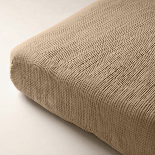 Dreamhouse mousseline hoeslaken zand afbeelding