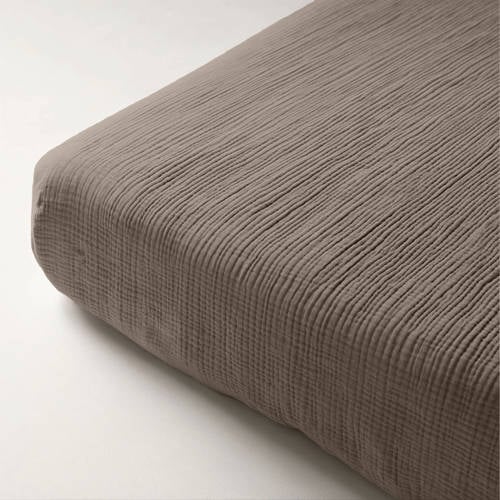 Dreamhouse mousseline hoeslaken taupe afbeelding