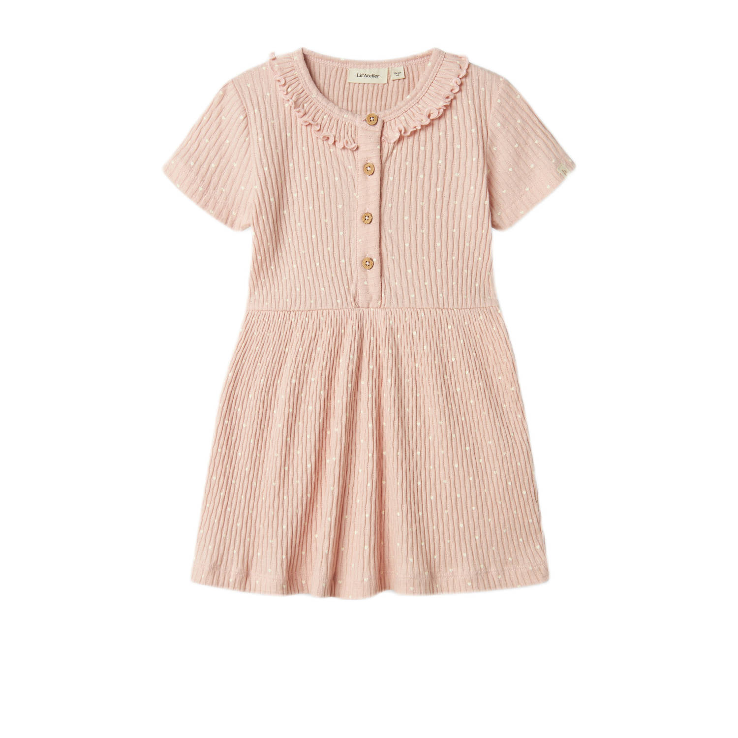 LIL' ATELIER MINI korte jurk lichtroze