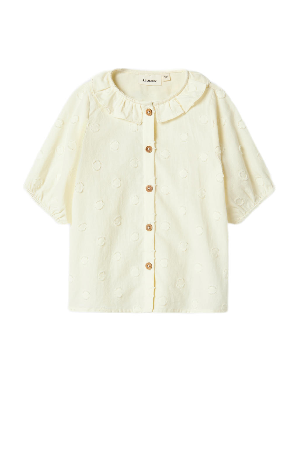 Lil'Atelier - woven blouse - coconut milk stripe main image 1