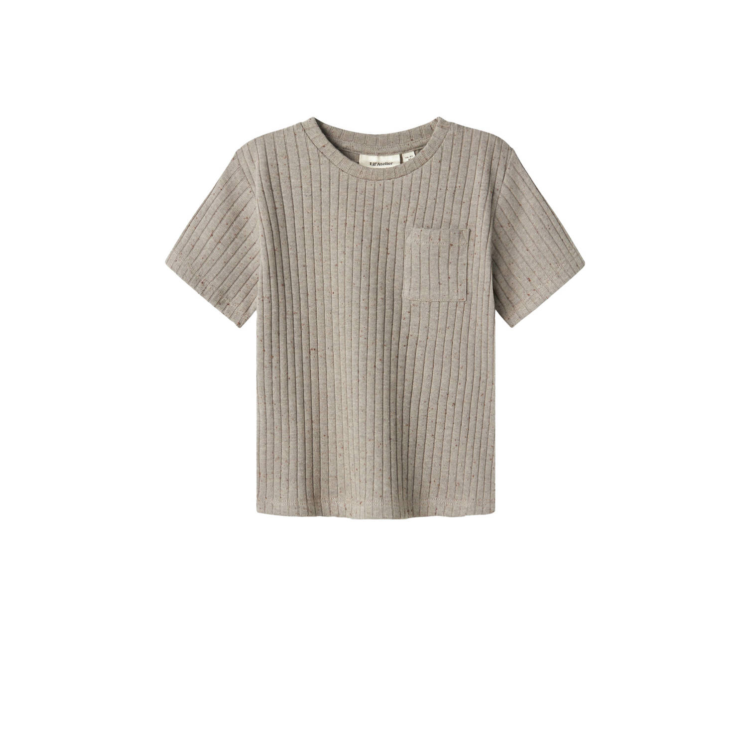 LIL' ATELIER Jongens Polo's & T-shirts Nmmomilo Ss Loose Top Lil Taupe