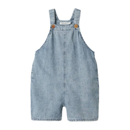 LIL' ATELIER MINI tuinbroek medium blue denim afbeelding