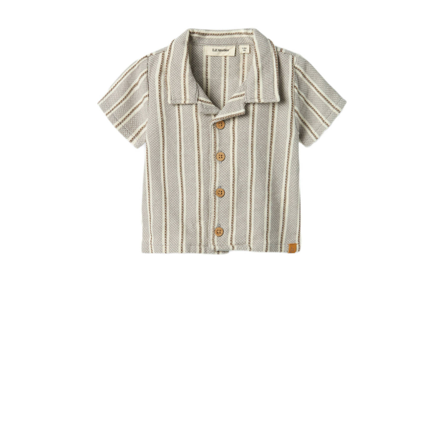 LIL' ATELIER Baby Blouses & Overhemden Nbmfrede Ss Loose Shirt Lil Taupe