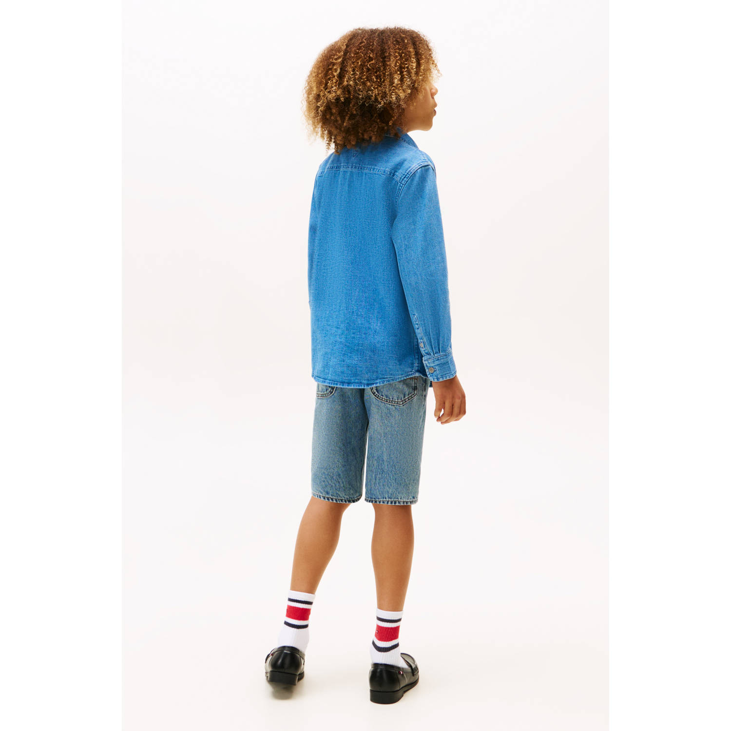 Tommy Hilfiger overhemd medium blue denim