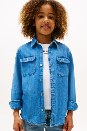 denim overhemd medium blue denim