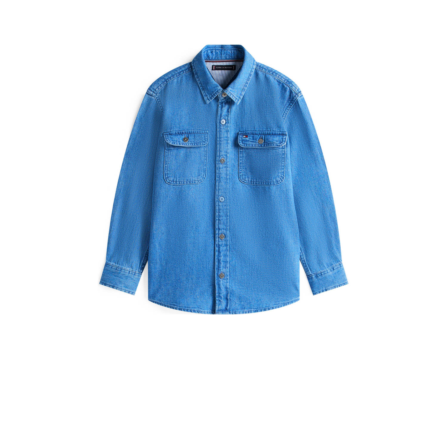 Tommy Hilfiger overhemd medium blue denim
