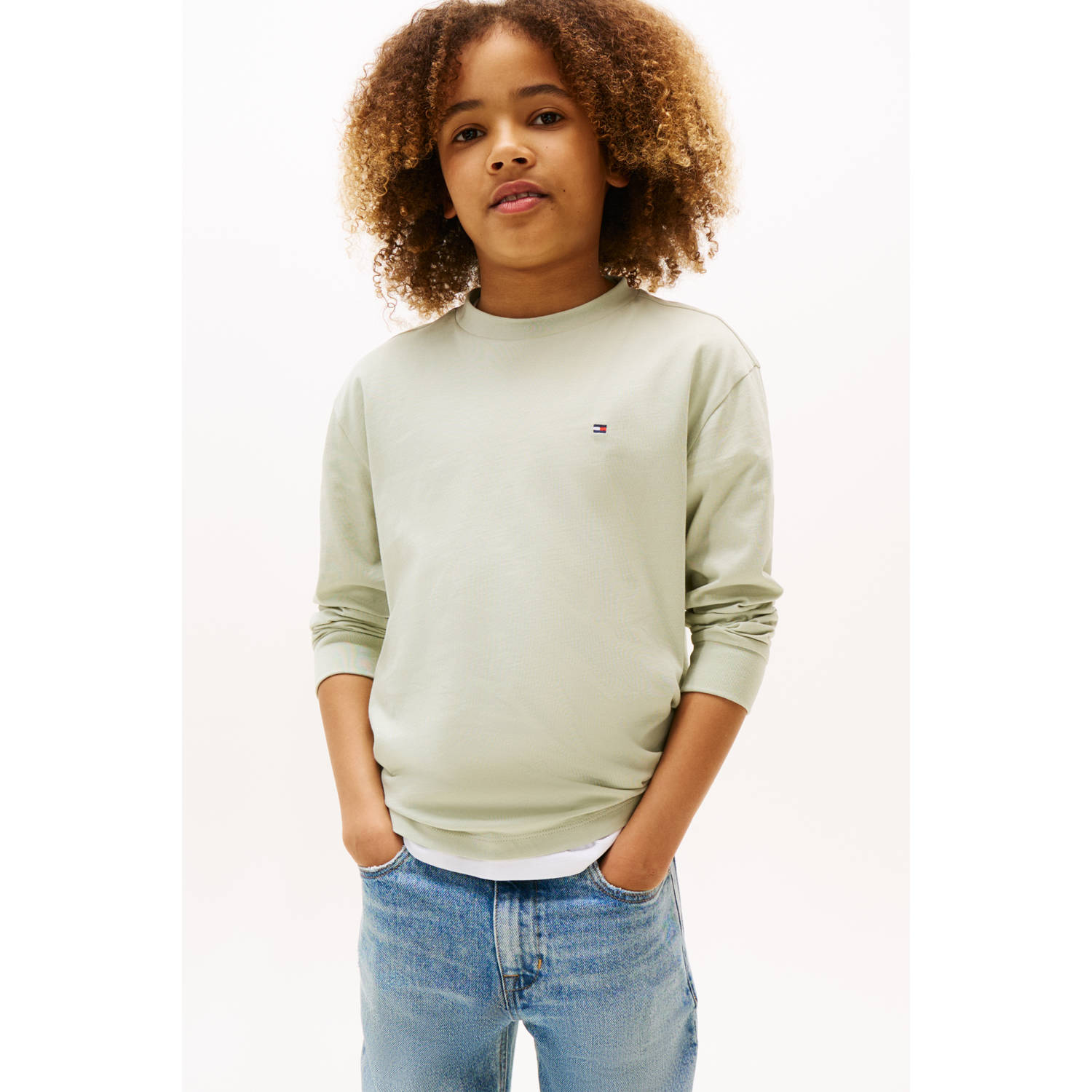 Tommy Hilfiger longsleeve lichtgroen