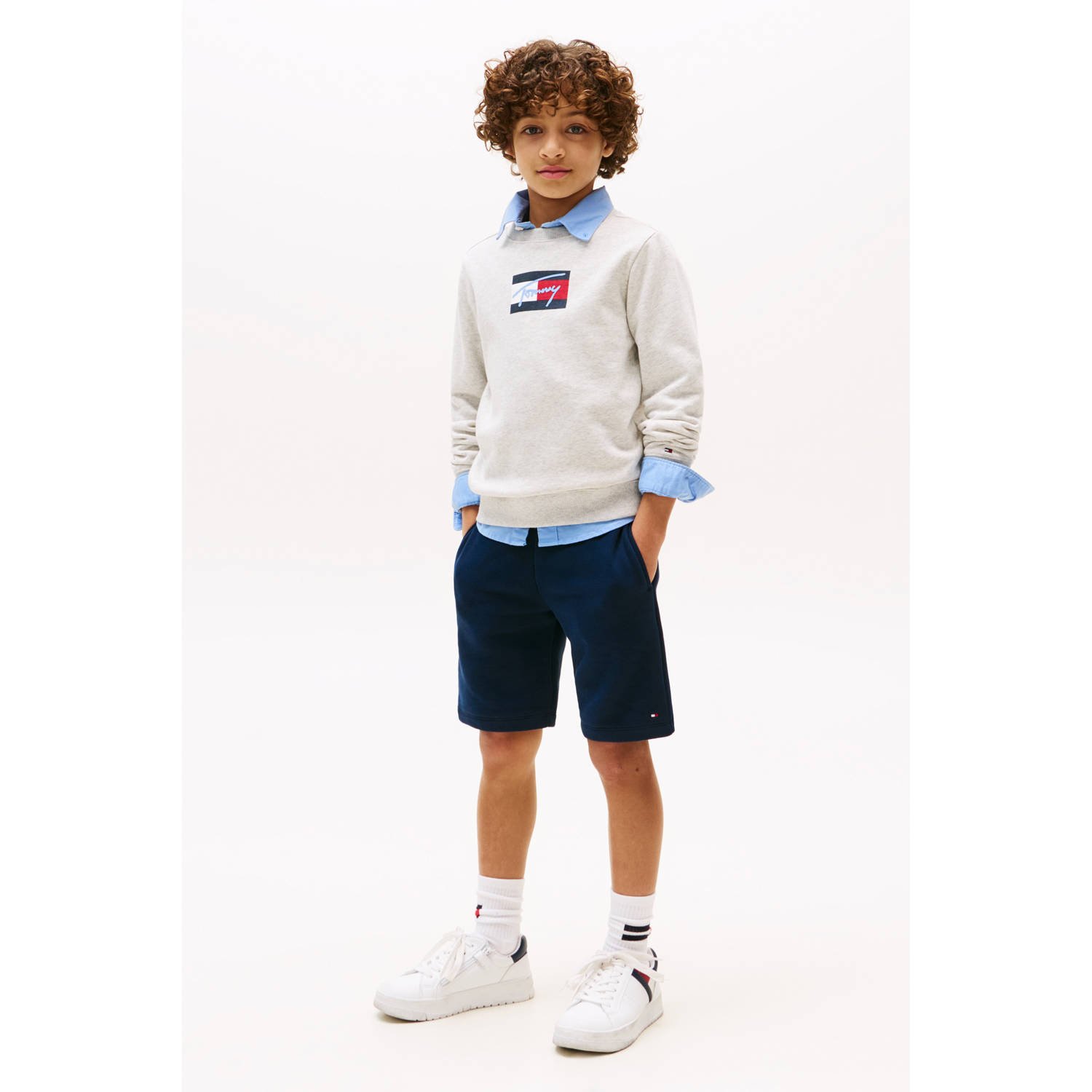 Tommy Hilfiger sweater grijs melange
