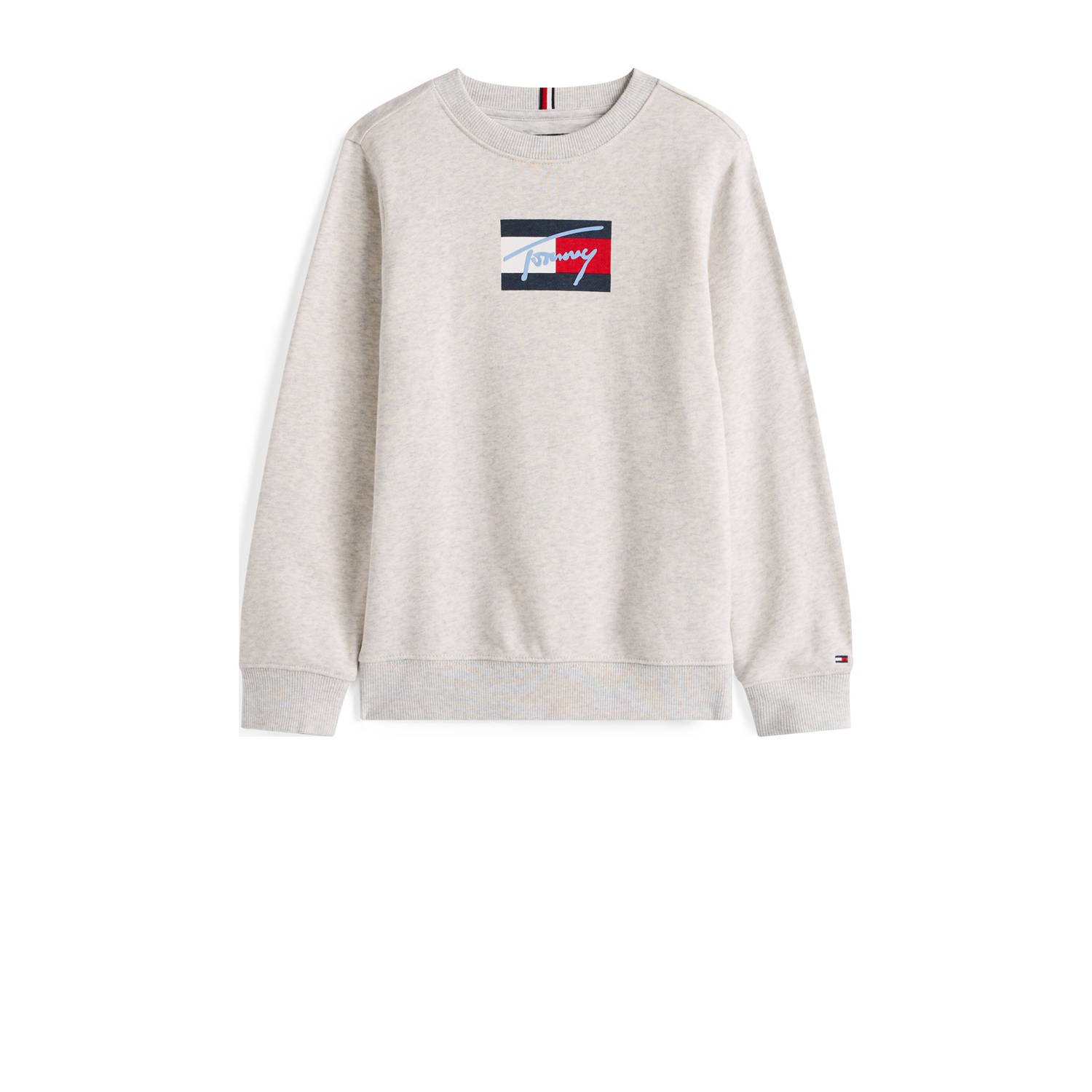 Tommy Hilfiger Sweatshirt TOMMY SCRIPT FLAG SWEATSHIRT voor kinderen tot 16 jaar vlag-logo-print
