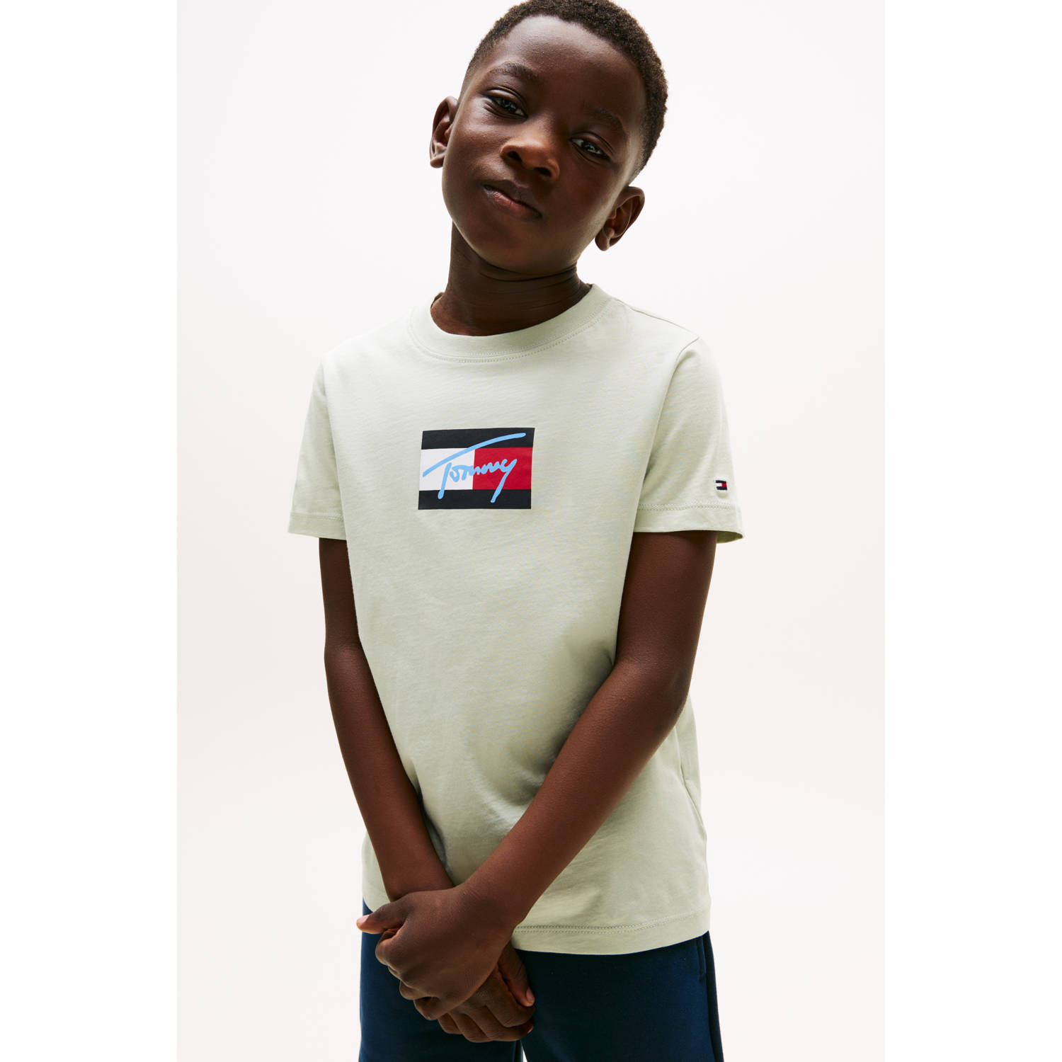 Tommy Hilfiger T-shirt lichtgroen