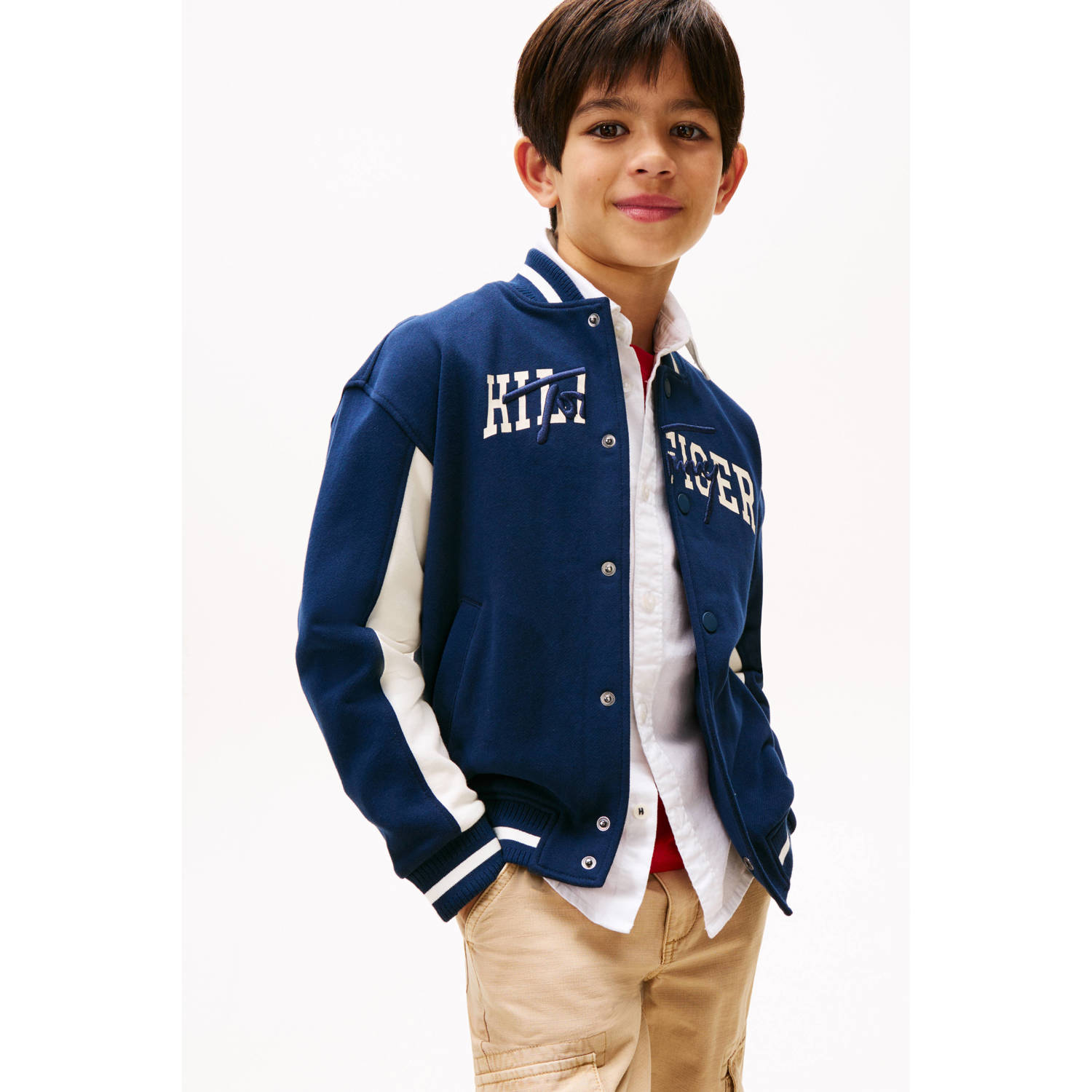 Tommy Hilfiger bikerjack donkerblauw