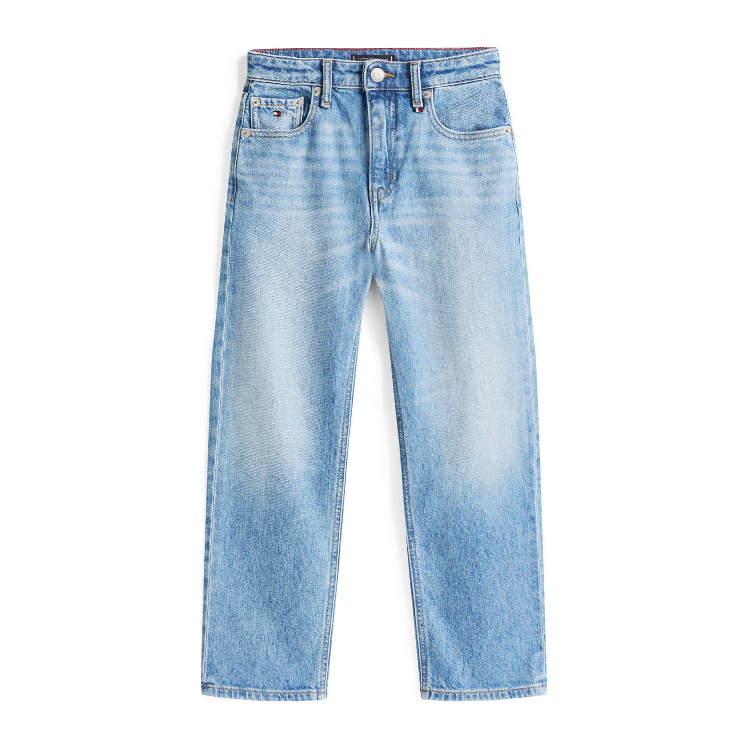 Tommy Hilfiger Stretch jeans SKATER LIGHT WASH DENIM voor kinderen tot 16 jaar skater-vorm