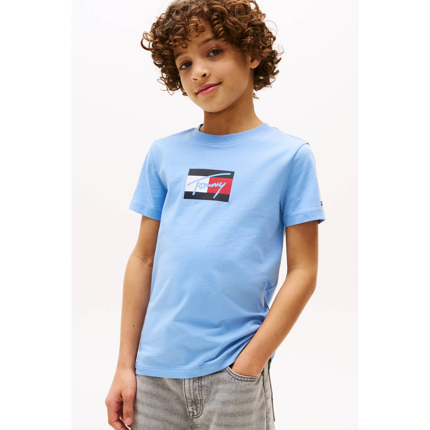 Tommy Hilfiger T-shirt lichtblauw