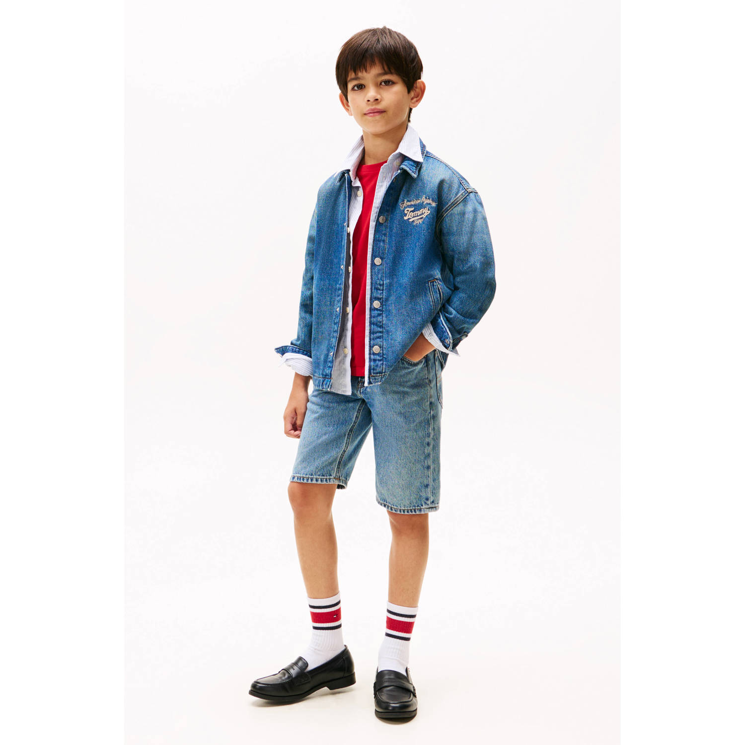 Tommy Hilfiger spijkerjas medium blue denim