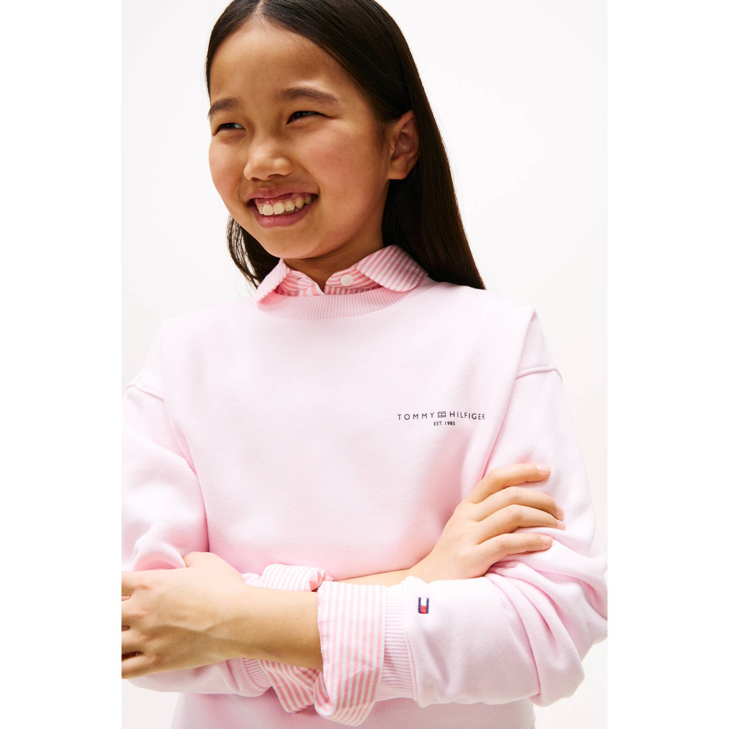Tommy Hilfiger sweater lichtroze