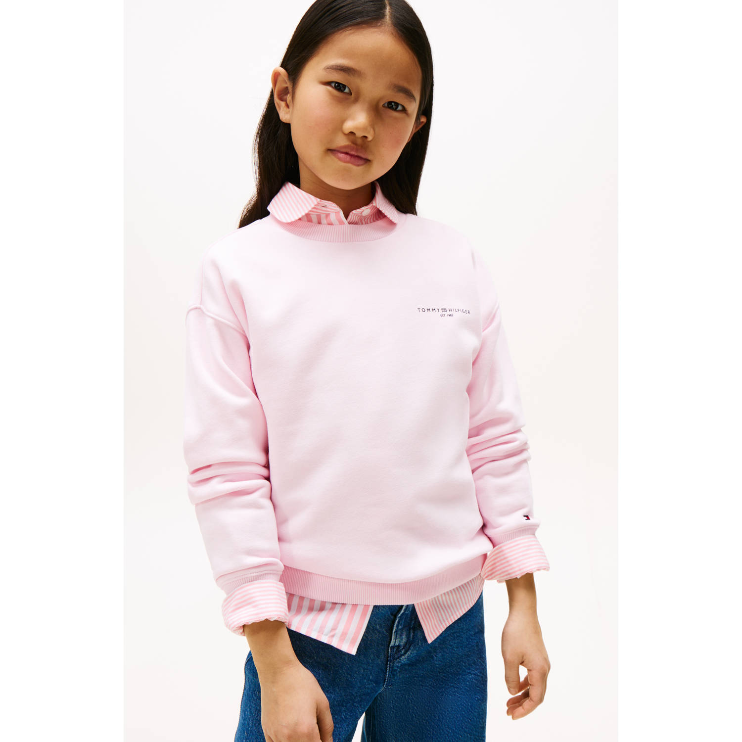 Tommy Hilfiger sweater lichtroze