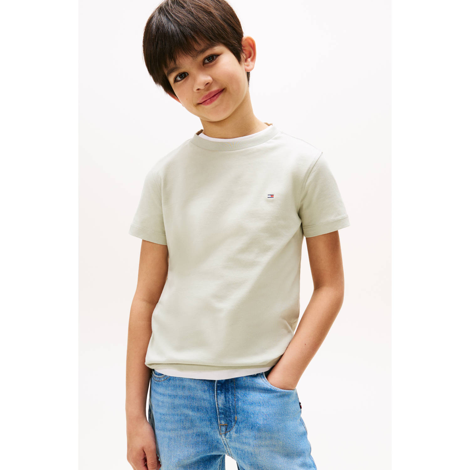 Tommy Hilfiger T-shirt lichtgroen