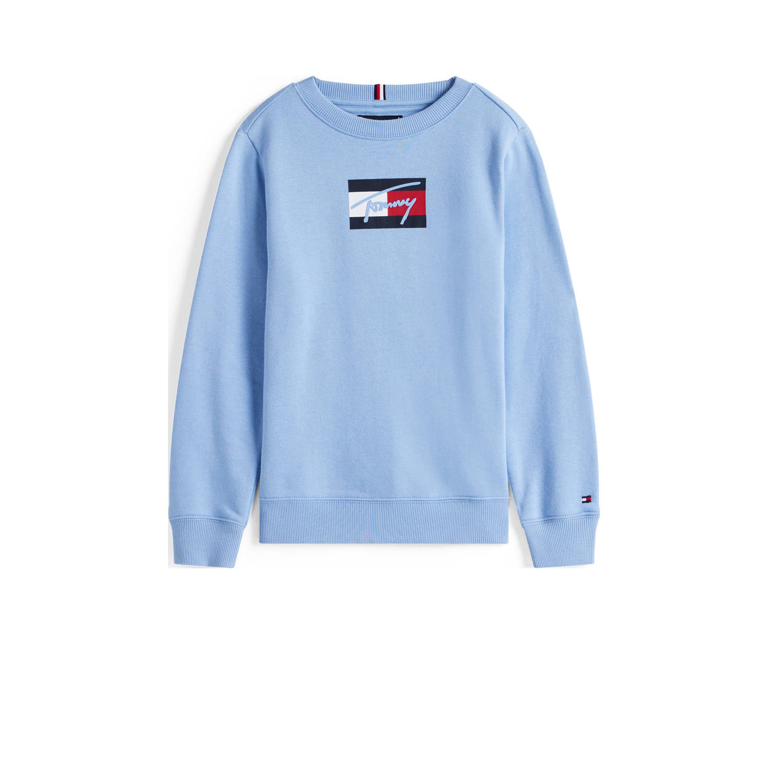Tommy Hilfiger Sweatshirt TOMMY SCRIPT FLAG SWEATSHIRT voor kinderen tot 16 jaar vlag-logo-print