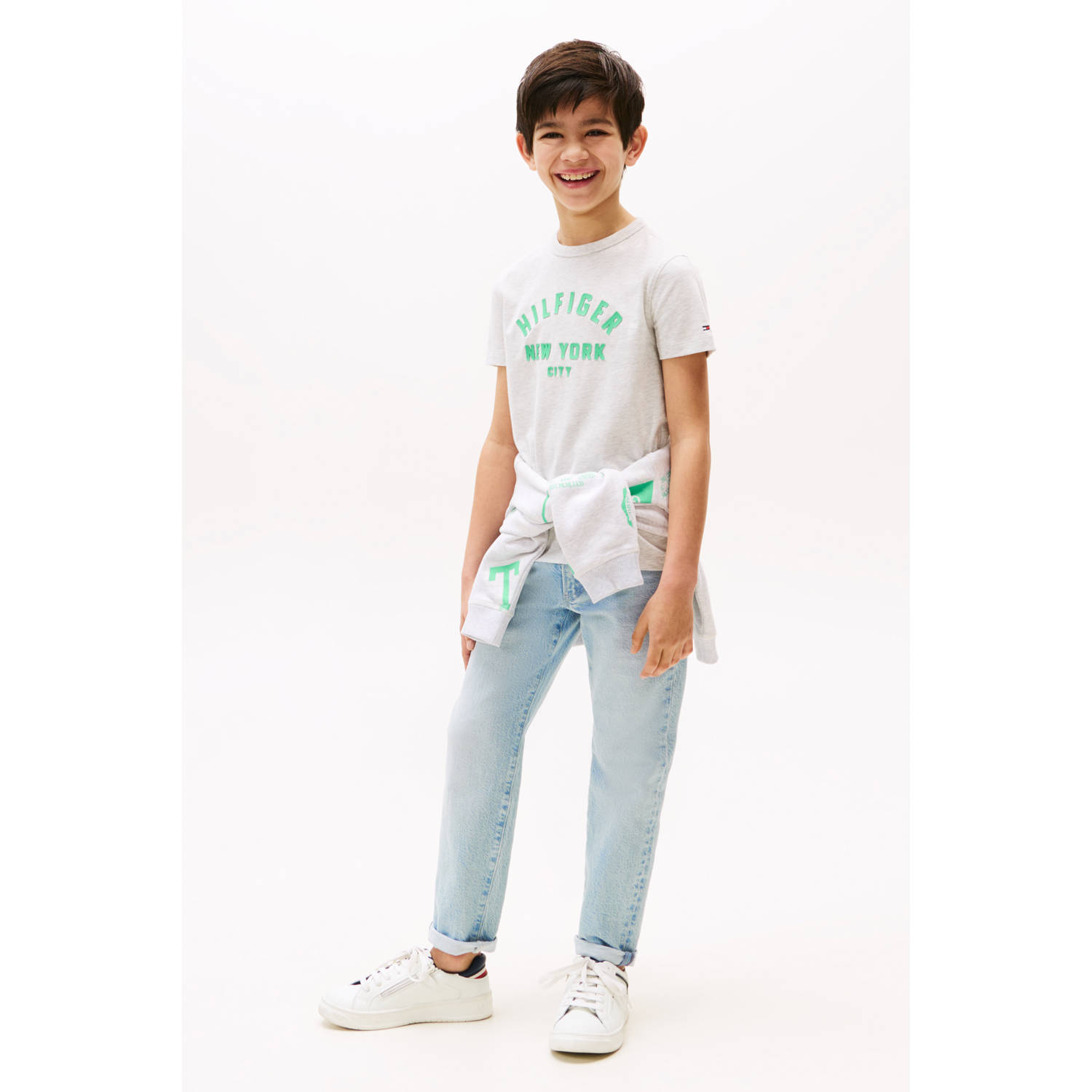 Tommy Hilfiger T-shirt grijs melange