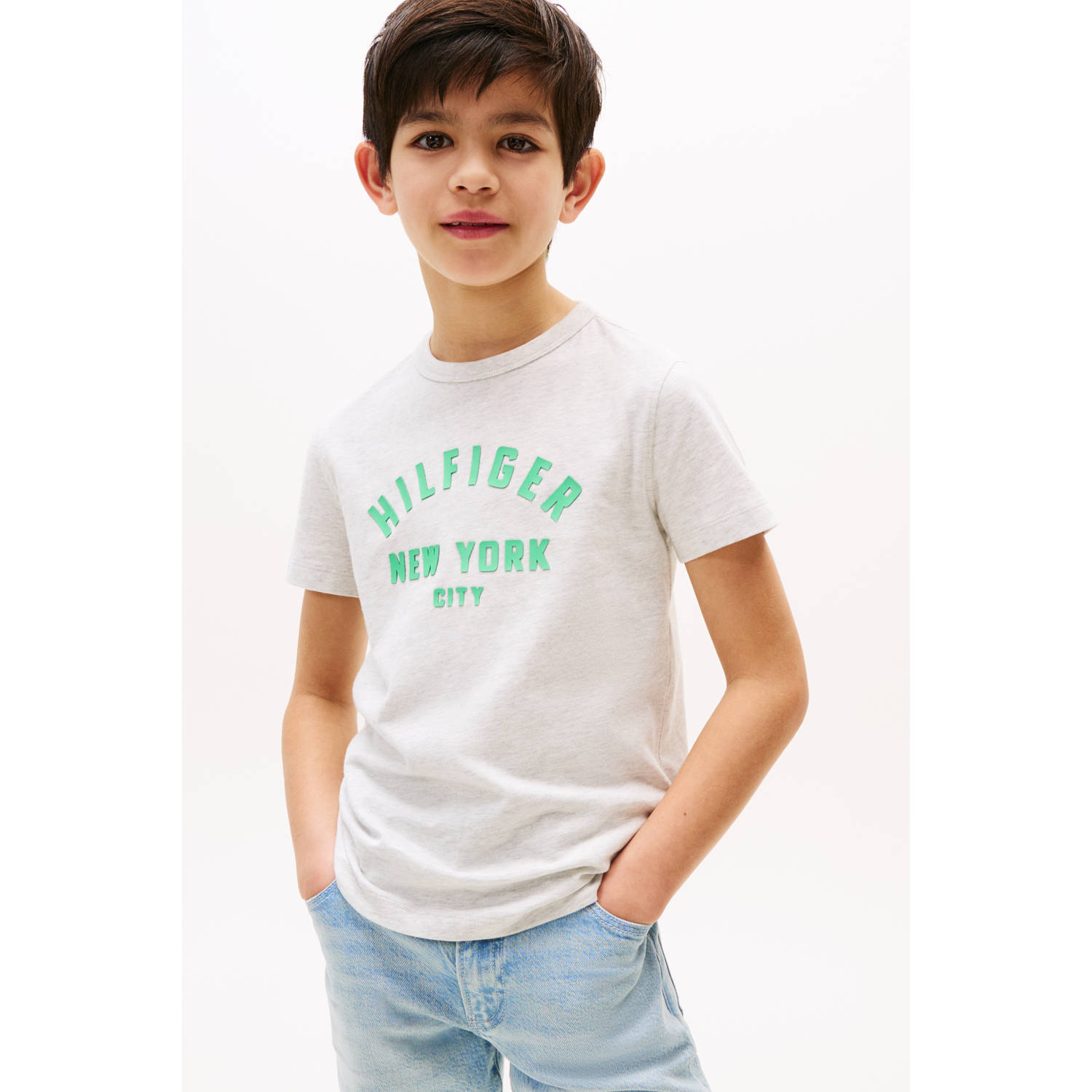Tommy Hilfiger T-shirt grijs melange