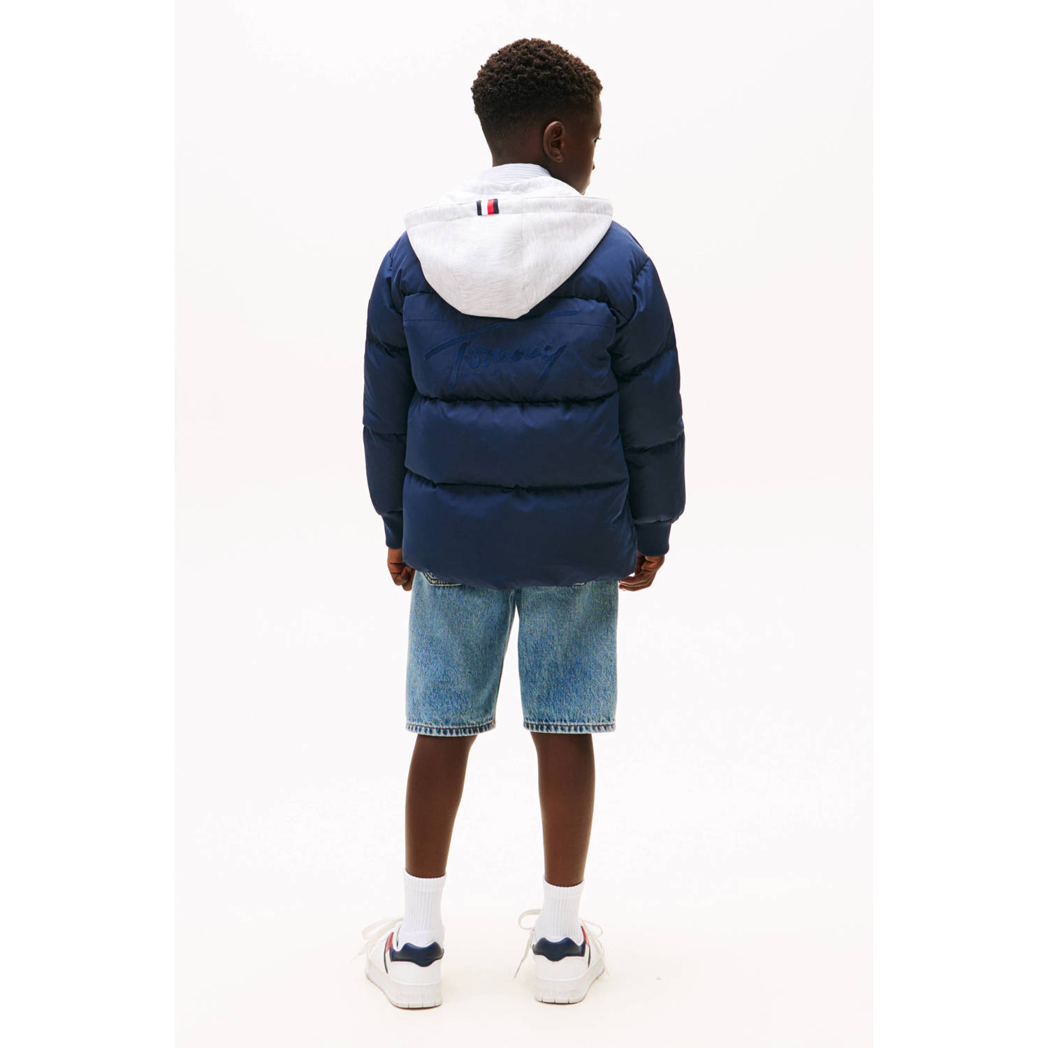 Tommy Hilfiger Teens Regular fit gewatteerd jack met vulling van dons en veren