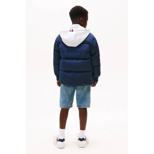 Tommy Hilfiger gewatteerde jas donkerblauw afbeelding
