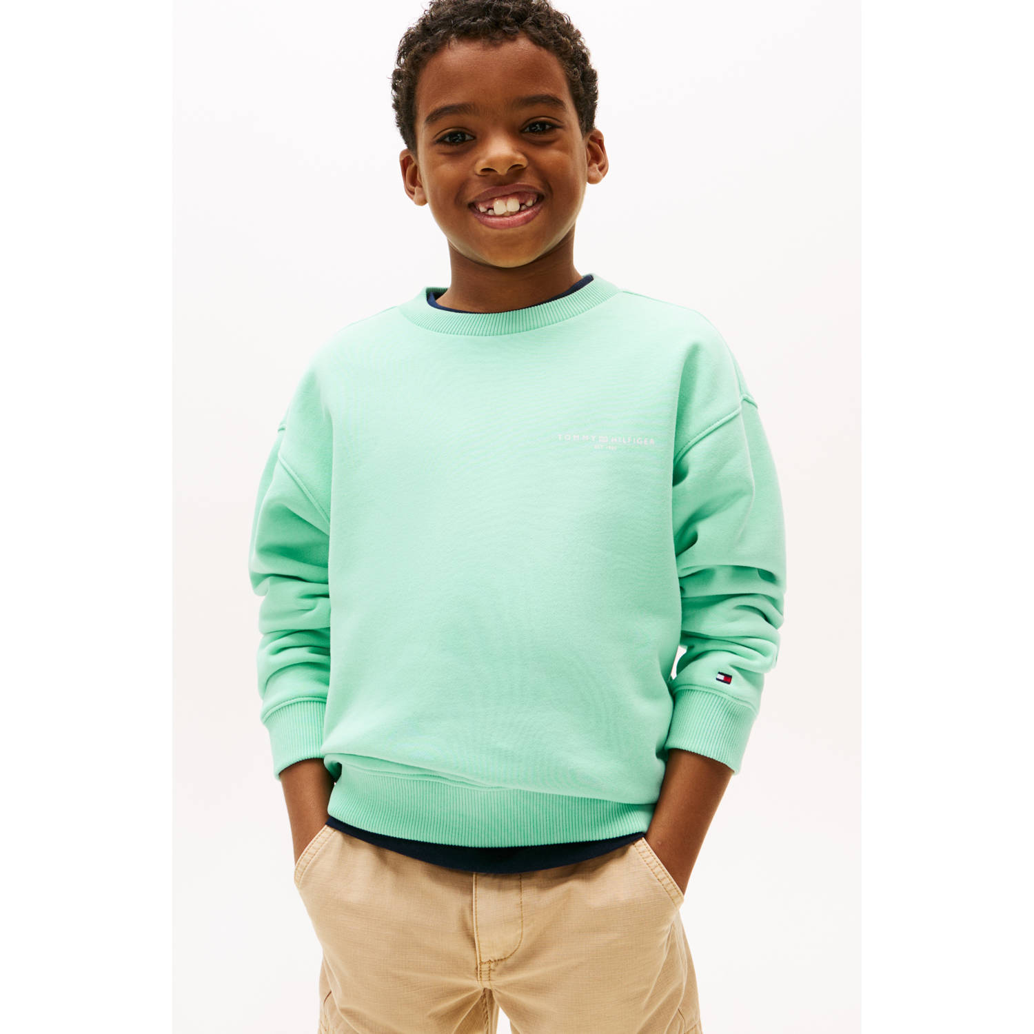 Tommy Hilfiger sweater lichtgroen