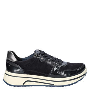Sapporo suède sneakers donkerblauw