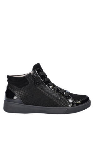 Rome Hightop lakleren sneakers zwart