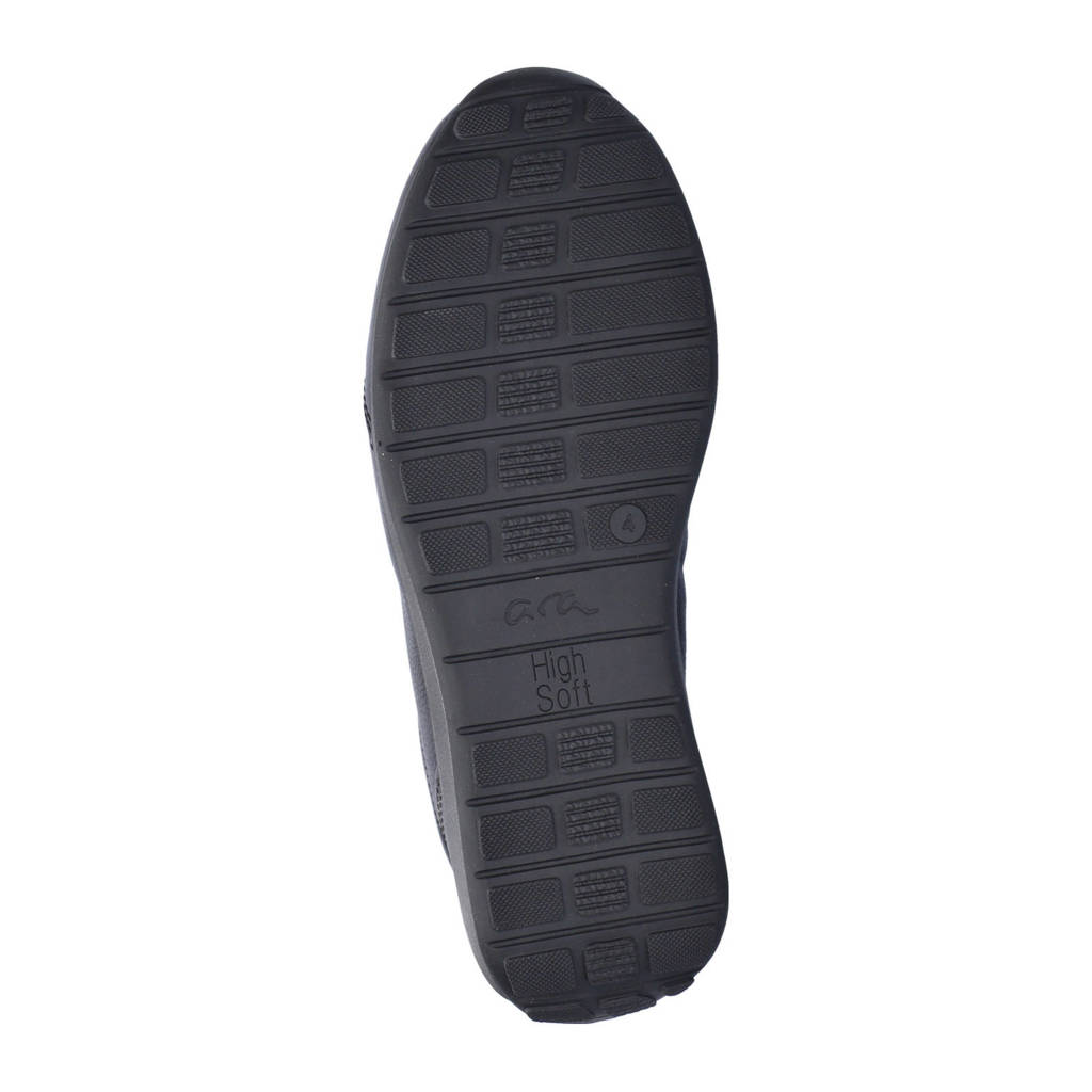 ARA Osaka Lace-up LowCut voor dames, Zwart Schwarz 01, 42.5 EU