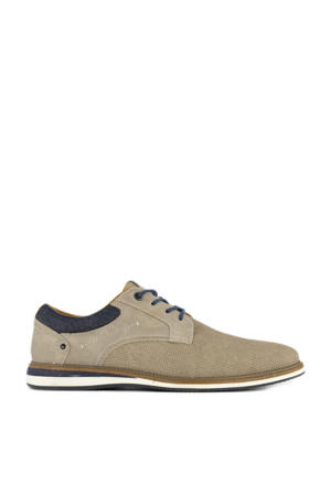   veterschoenen grijsbruin