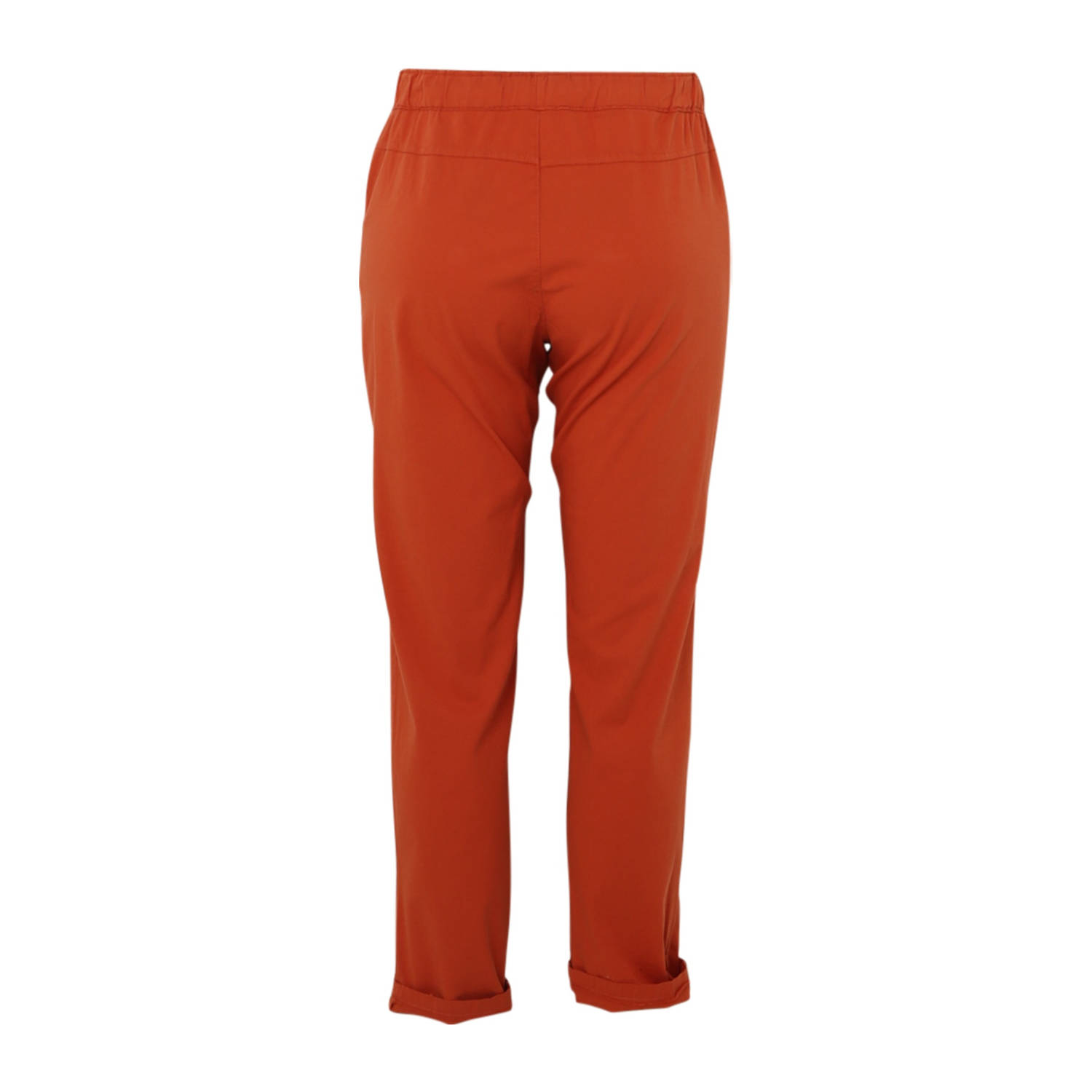 Paprika straight regular waist casual broek rood
