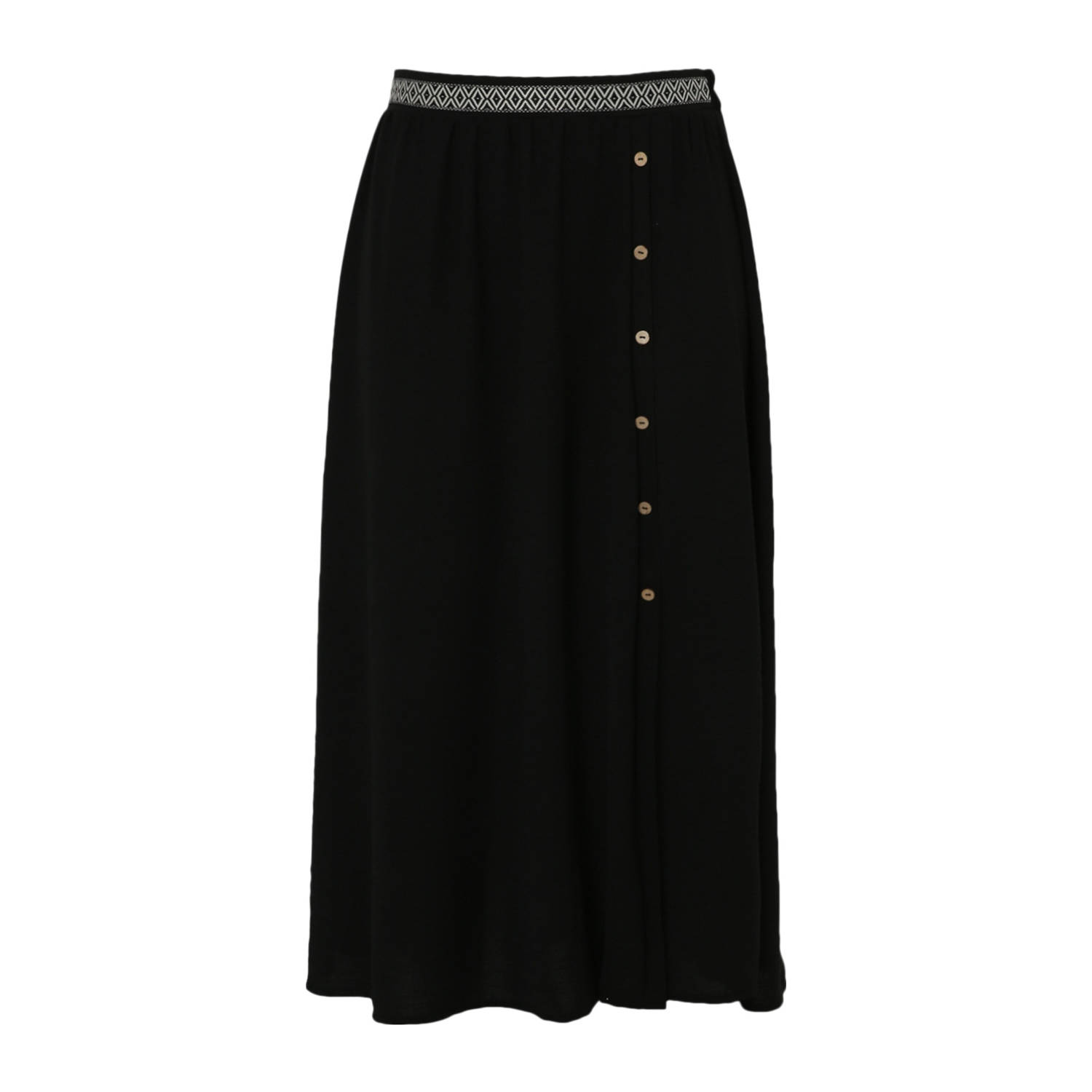 Paprika midi rok zwart