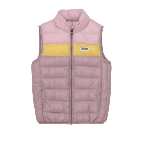 Color Kids bodywarmer roze/geel afbeelding