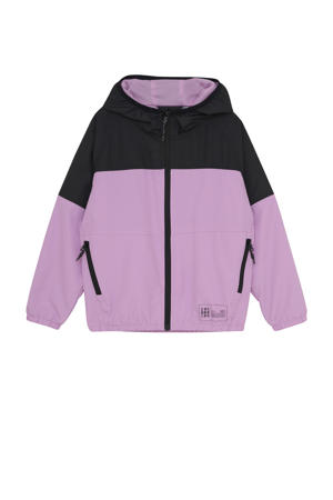 outdoor jas roze/zwart