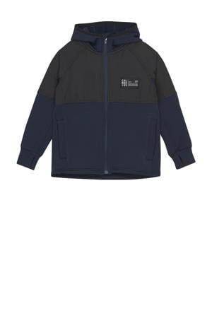 fleece vest donkerblauw/zwart