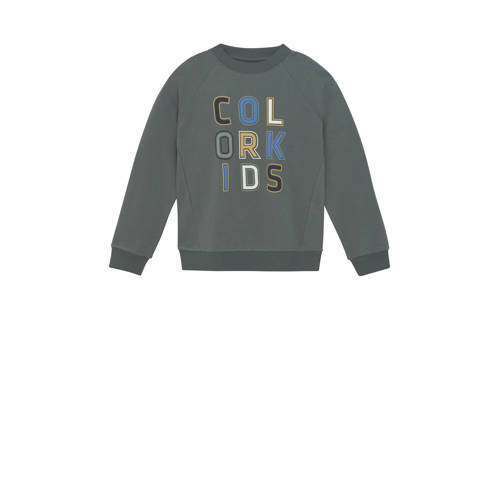 Color Kids sweater groen/blauw/geel afbeelding