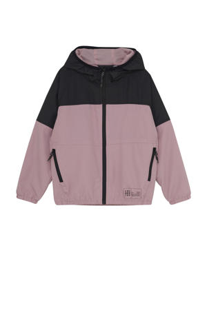 outdoor jas oudroze/zwart