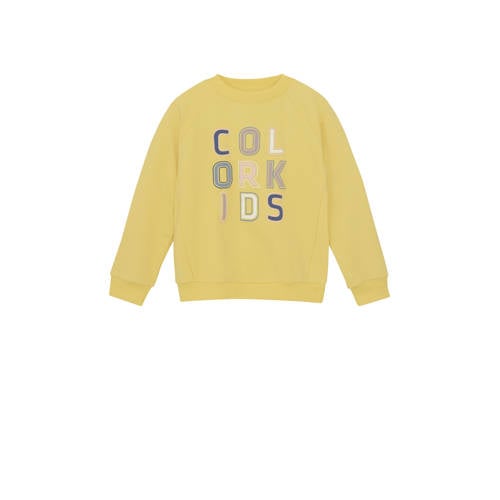 Color Kids sweater geel/roze afbeelding