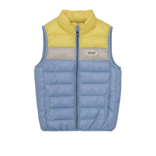 Color Kids bodywarmer blauw/geel afbeelding