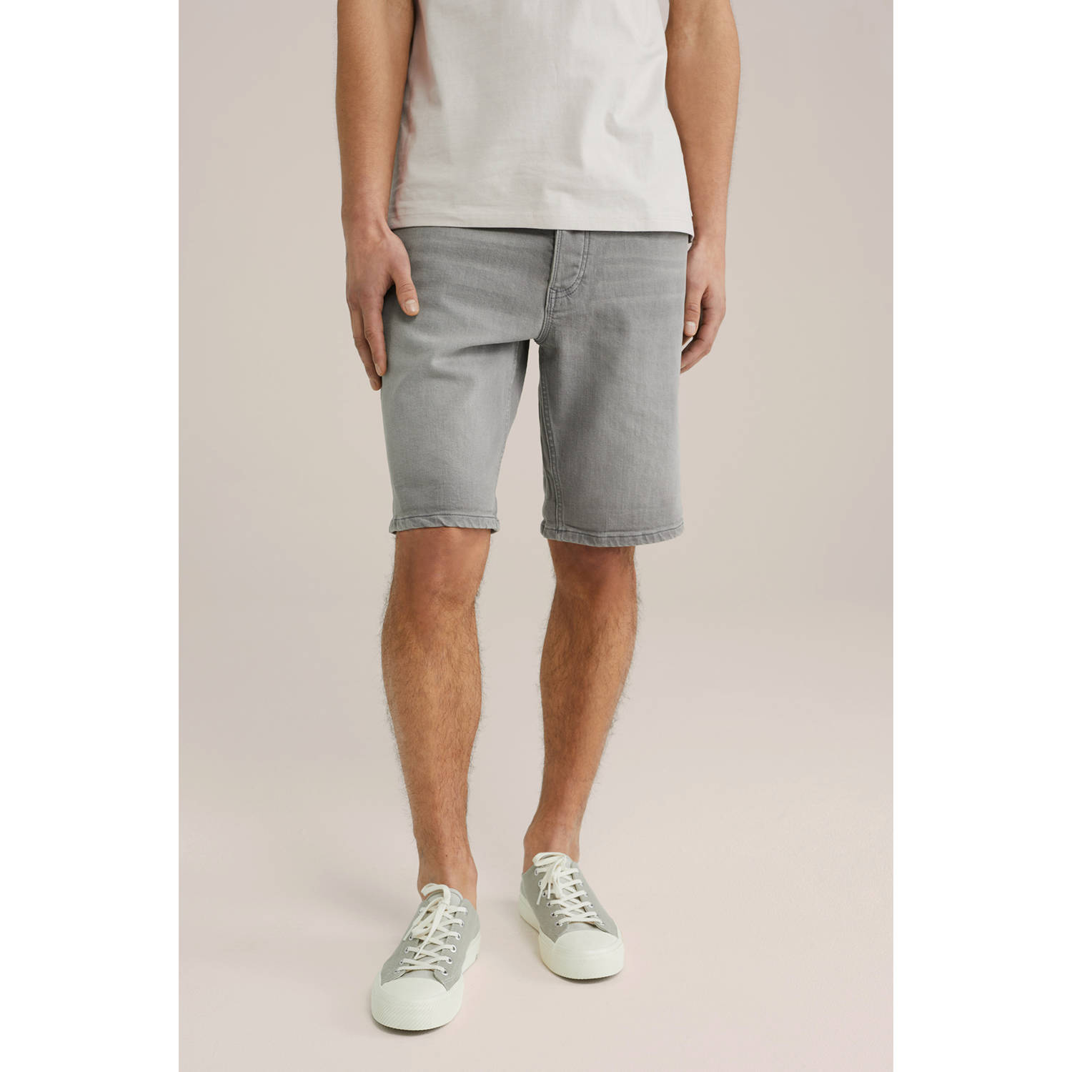 WE Fashion Blue Ridge regular denim short grey denim