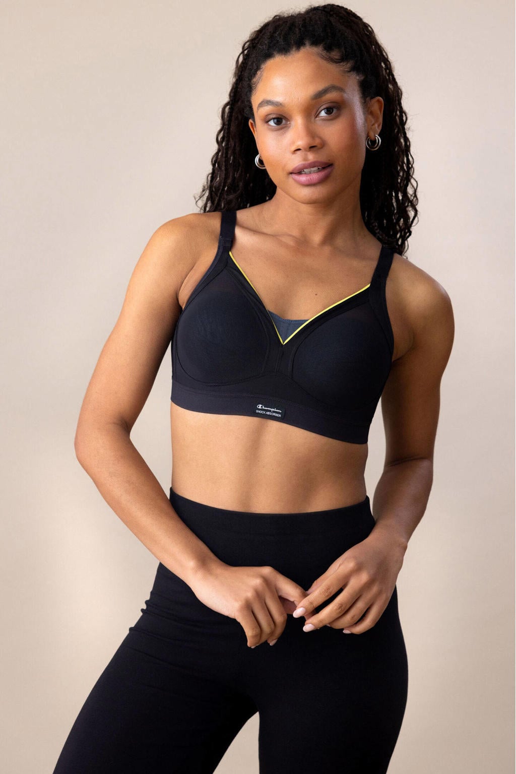 Shock Absorber level 3 sportbh Active Shaped Support zwart